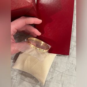 Cartier love bracelet yellow gold size 16